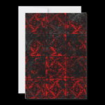 Antique Red Gothic wedding Invitation