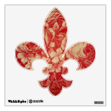 Antique Red Toile Wall Decal