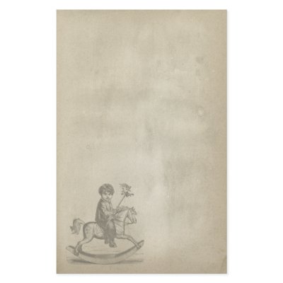 Antique Rocking Horse Stationery by Vintage_Inspired