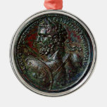 ANTIQUE ROMAN BRONZE MEDALLION ORNAMENT