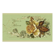 Antique Rose Business Card Templates