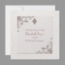 Antique Rose Corners Religious Invitation