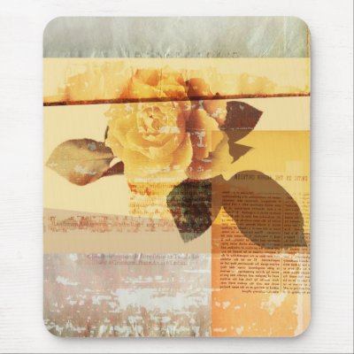 Antique Rose Mouse Pad by paperkiss