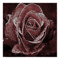 Antique Rose Poster posters