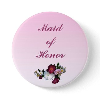 Antique Roses Maid of Honor Pin