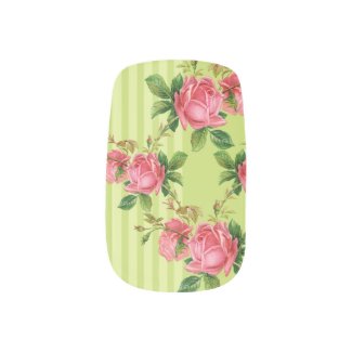Antique Roses Minx Nail Coverings Nail Stickers