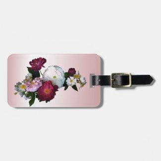 Antique Roses Tags For Bags
