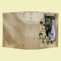 Antique Roses Wedding Photo Book binders