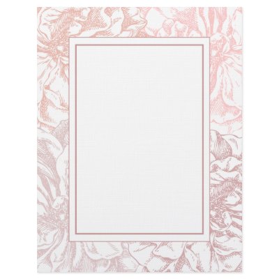 Antique Roses Wedding Stationery Letterhead Design by ONimages