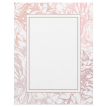 Antique Roses Wedding Stationery Letterhead Design