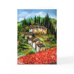 ANTIQUE RUSTIC VILLAGE IN TUSCANY CARD