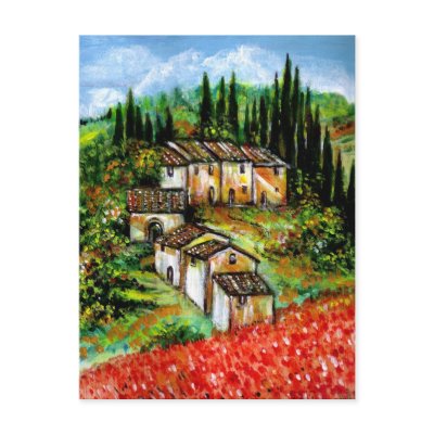 ANTIQUE RUSTIC VILLAGE IN TUSCANY POSTCARDS by bulgan_lumini