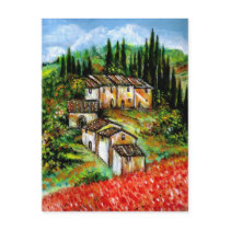 ANTIQUE RUSTIC VILLAGE IN TUSCANY POSTCARDS