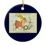 Antique Sagittarius, Archer, Signs of the Zodiac Christmas Ornament