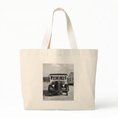 Antique School Bus, Greensboro, Georgia, 1941 Canvas Bags by Photoblog