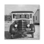 Antique School Bus, Greensboro, Georgia, 1941 magnets