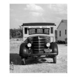 Antique School Bus, Greensboro, Georgia, 1941 Posters