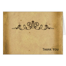 Antique Scroll Greeting Cards