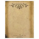 Antique Scroll Custom Letterhead