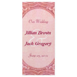 Antique Scroll Wedding Program Customized Rack Card