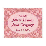Antique Scroll Wedding RSVP Post Cards