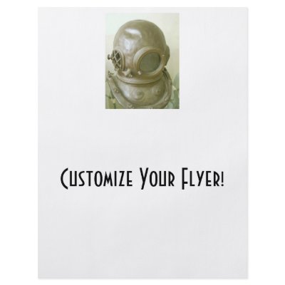 Antique Scuba Helmet Flyers by JeffandJess
