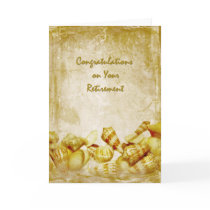 Antique Sea Shells Retirement Card