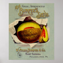 Antique Seed Catalog Print