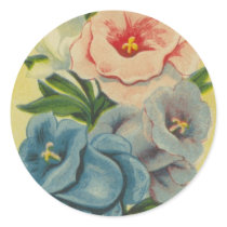 Antique Seed Packet: Canterbury Bells stickers by botanicalblooms Antique Seed Packet: Canterbury Bells stickers