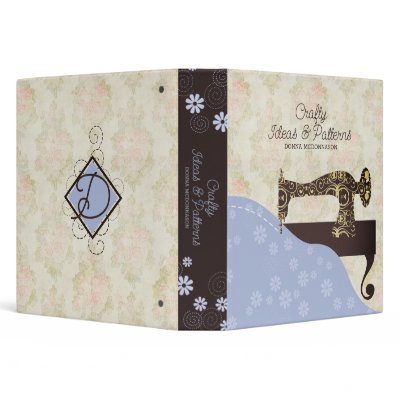 antique sewing machine fabric stitching pattern no vinyl binders by chefcateringbizcards