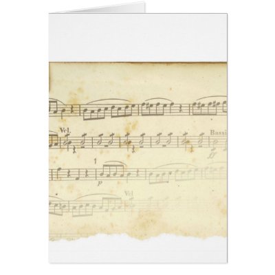 Antique Sheet Music cards