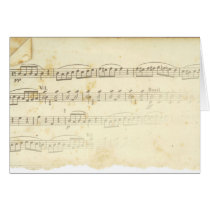 Antique Sheet Music Greeting Cards