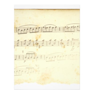 Antique Sheet Music flyers