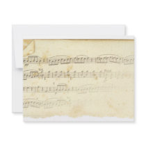 Antique Sheet Music invitations