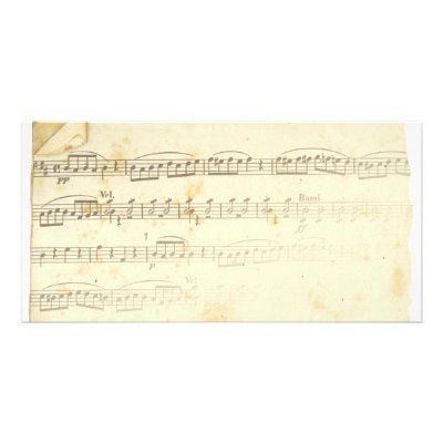 Antique Sheet Music photo cards