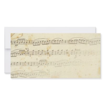 Antique Sheet Music photo cards