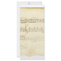 Antique Sheet Music rack cards