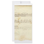 Antique Sheet Music Rack Card Template