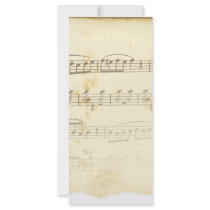 Antique Sheet Music rack cards