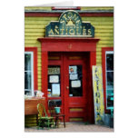 Antique Shop With Two Chairs Greeting Cards