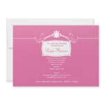 Antique Sign: Pink Bridal Shower Invitation