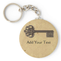 Antique Skeleton Key Keychain