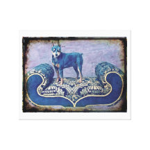 Antique Spike on Brocade Sofa Stretched Canvas Prints