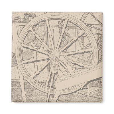 Antique Spinning Wheel Arts Crafts Magnet by DigitalDreambuilder