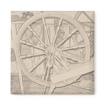 Antique Spinning Wheel Arts Crafts Magnet