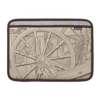 Antique Spinning Wheel Crafts Macbook Air 11" Sleeves For Macbook Air
