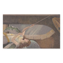 Antique Spiritual Tolling Bell Tower Angel Sticker