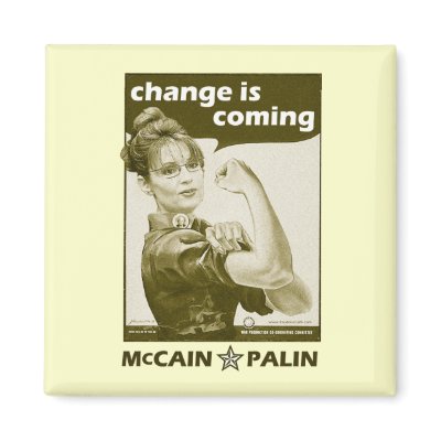 Antique-Style Sarah Palin Keepsake Fridge Magnets by spacedust