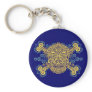Antique Sugar Skull & Crossbones 2c Key Chain