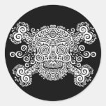 Antique Sugar Skull & Crossbones II Sticker